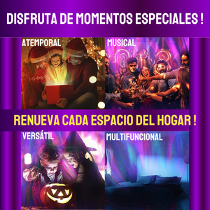 🌊 LÁMPARA PROYECTOR LED DE OLAS 3D💫